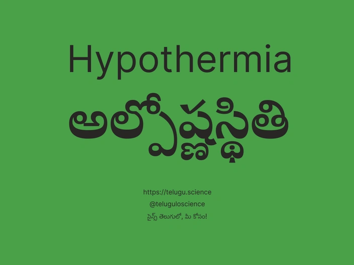 అల్పోష్ణస్థితి గురించి వివరణ | Hypothermia