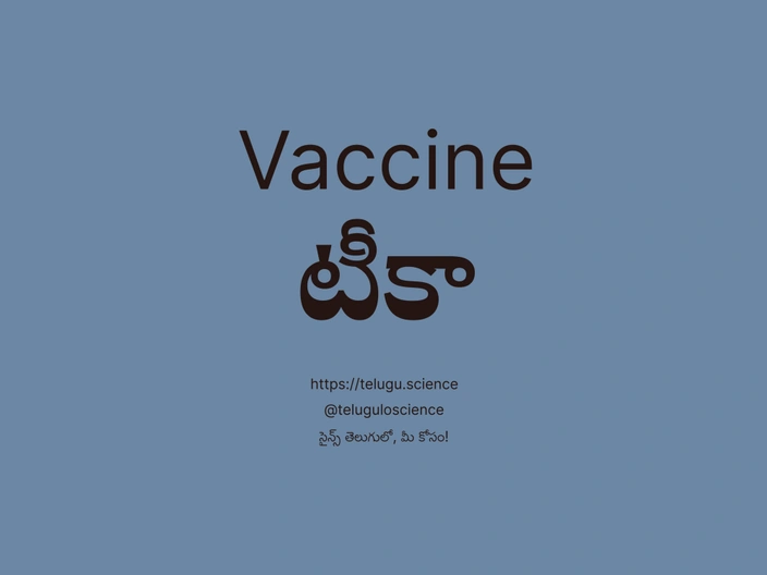 టీకా గురించి వివరణ | Vaccine